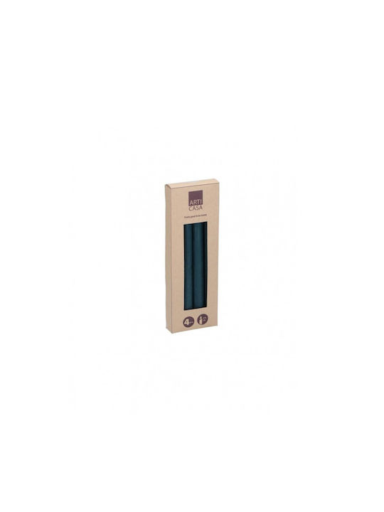 Atmosphera Duftkerze Kegel Blau 25.5cm 4Stück