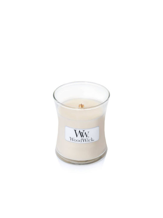 Candle Light Scented Candle Jar with Scent Vanilla White 85gr 1pcs