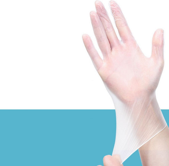 Σετ 35 Ζευγάρια Γάντια Μιας Χρήσης Transparent Thickened