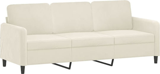 Living Room Furniture Set 3-Seater & 2-Seater & Stool Beige