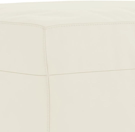 Living Room Furniture Set 3-Seater & 2-Seater & Stool Beige