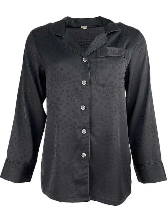 Cootaiya Winter Women's Pyjama Set Black Floral
