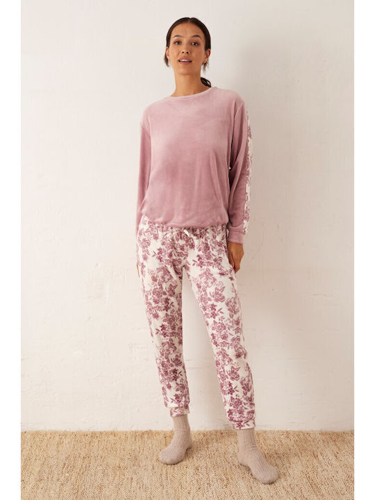 Promise Winter Women's Pyjamas Set Pink