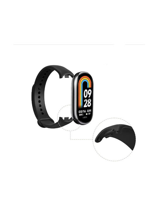 Black Silicone Strap for Mi Band 8/mi Band 9 Black Silicone Strap for Mi Band 8/mi Band 9