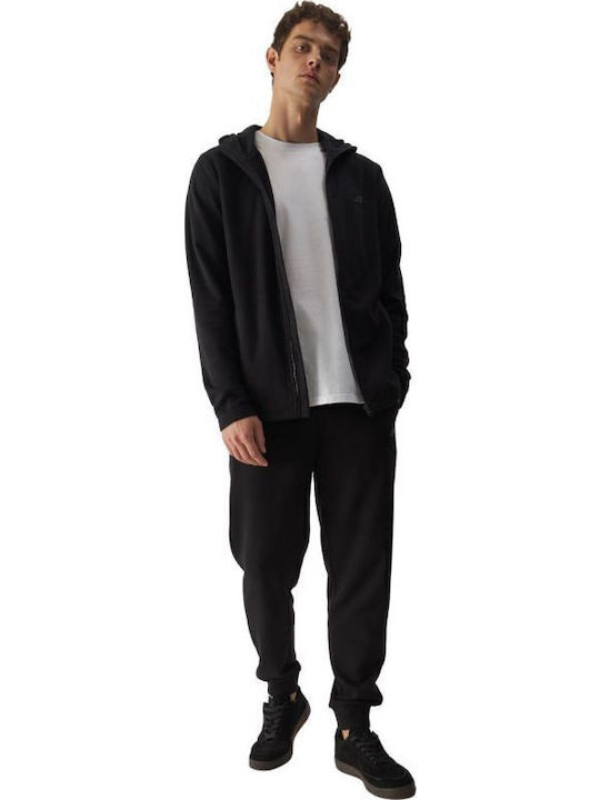 M290 Men's Fleece Jacket Hooded Black