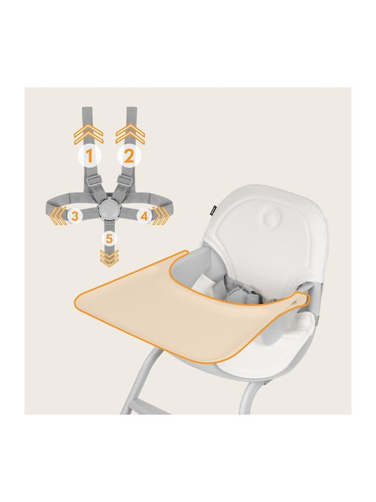 Lionelo Dalia Baby Hochstuhl 2 in 1 mit Höhenverstellbar Grau Stein