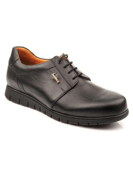 Boxer Men's Leather Casual Shoes Black