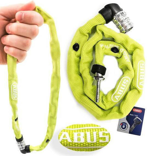 Abus 1200/60 Web mit Kombination Gelb