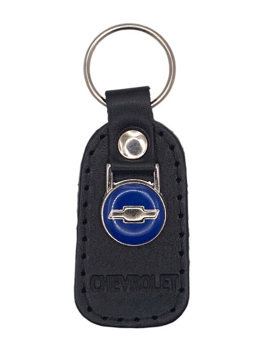 Breloc din piele albastră Chevrolet