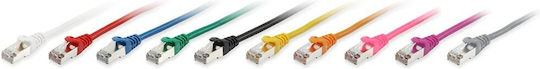 Equip S/FTP Cat.6a (Gigabit) Καλώδιο Δικτύου Ethernet 7.5m Γκρι