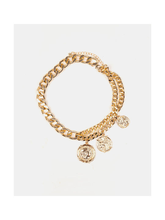 Vintage Choker Goldmünzen Gold