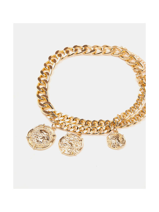 Vintage Choker Goldmünzen Gold