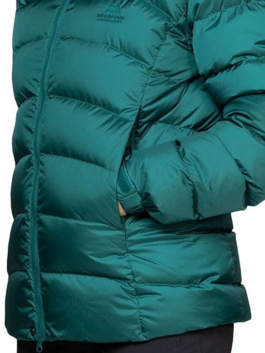 Women's Short Puffer Jacket for Winter Deep Teal