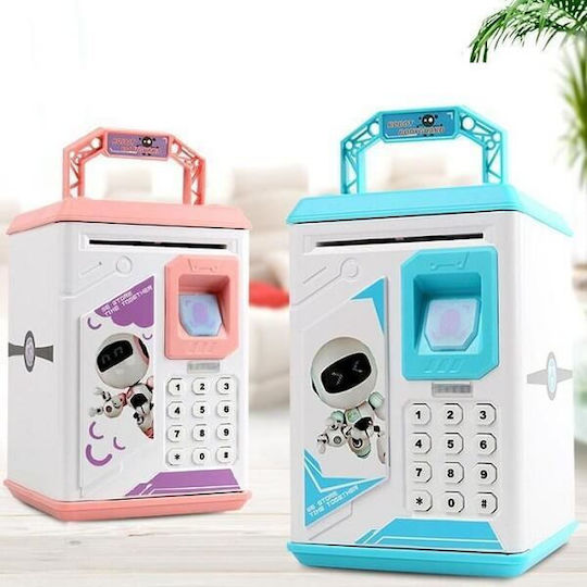 Elektronischer Kinder Spardose Plastik Rosa 19x13x13cm