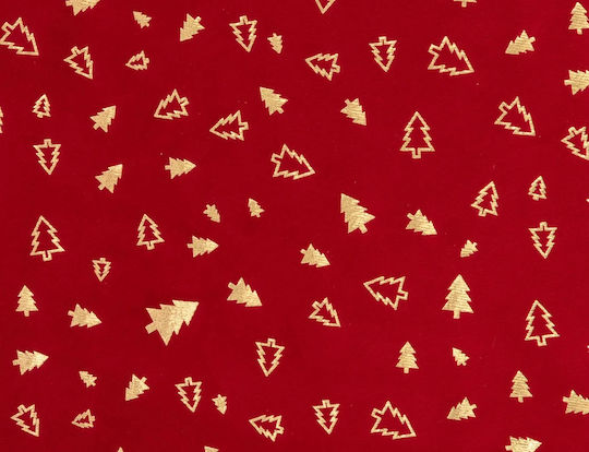 Fééric Lights and Christmas Christmas Tablecloth Runner Fabric Red L300xW28cm.