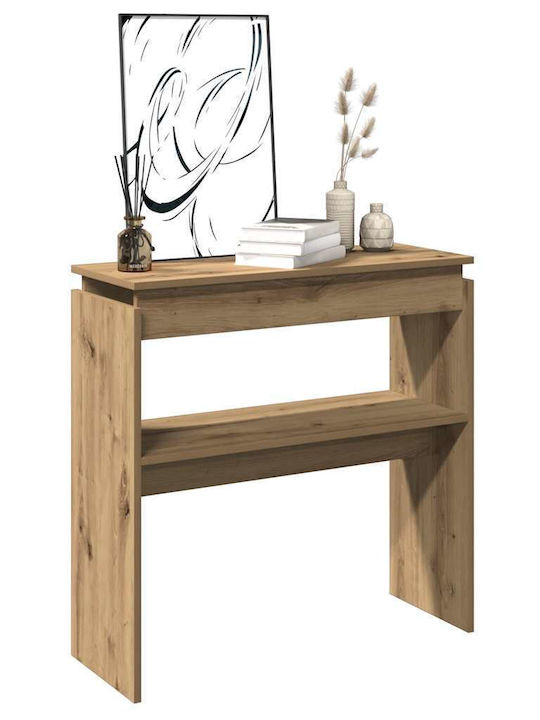 Wooden Console Table Αρτισιανή Δρυς L80xW30xH80cm