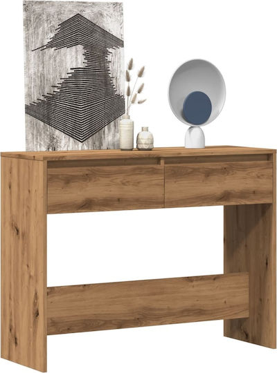 Wooden Console Table Αρτισιανή Δρυς L100xW35xH76.5cm