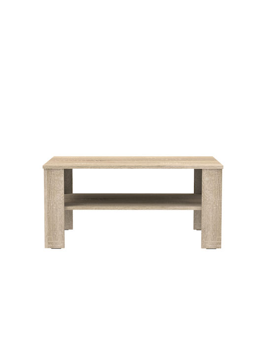 Rectangular Coffee Table Κhofi Wooden Beige L90xW60xH42cm.