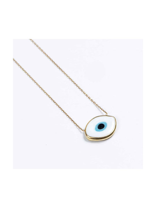 Cuoro Charm Eye from Gold Plated Silver