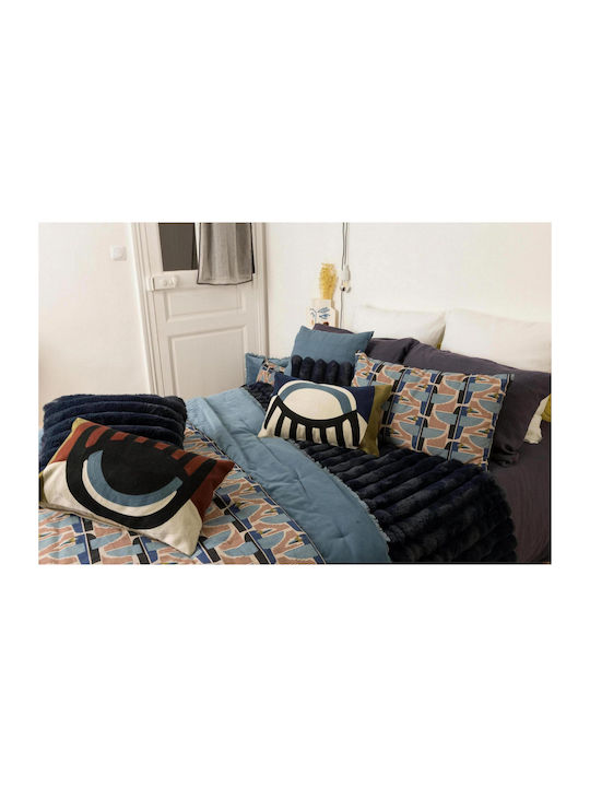 Vivaraise Alice Armchair Throw Fur 130x160cm Dark Blue