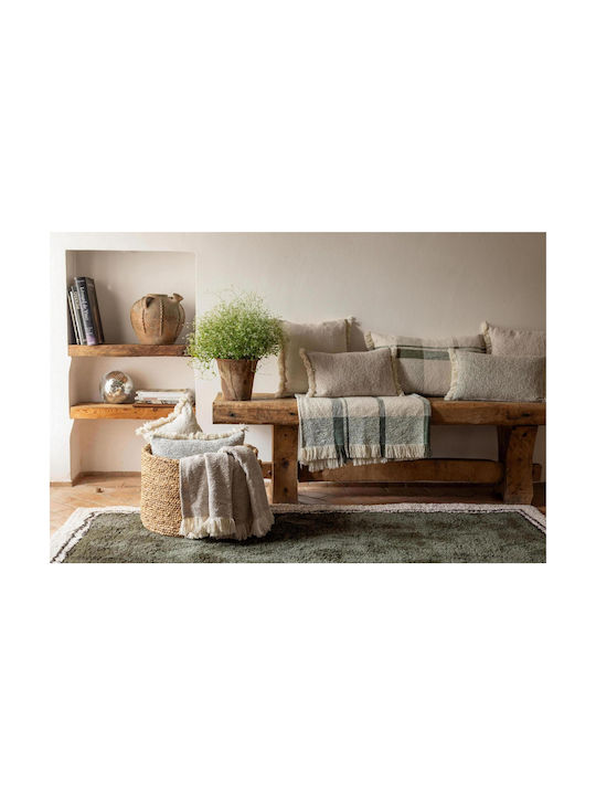 Vivaraise Jane Olive Dark Green Sofa Cushion 45x45cm