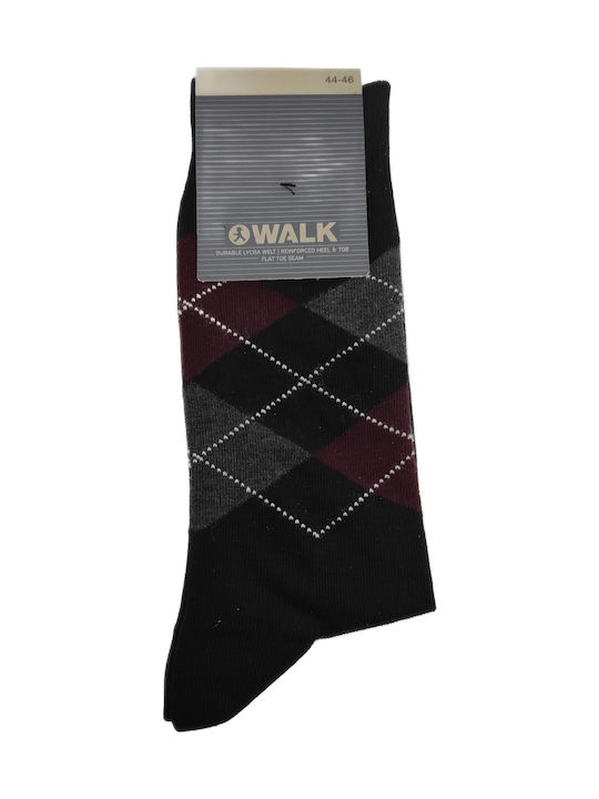 Walk Ανδρικές Κάλτσες με Σχέδια Μαύρο Walk Ανδρικές Κάλτσες με Σχέδια Μαύρο
