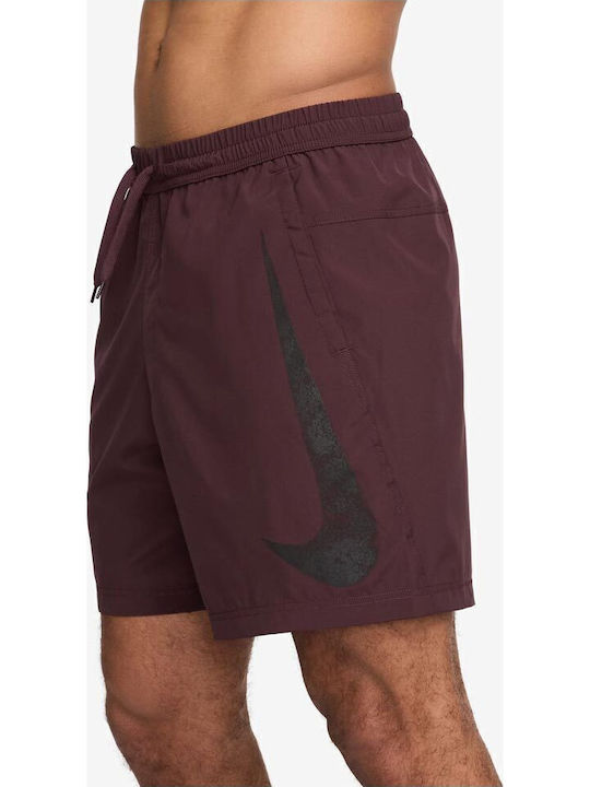 Pantaloni Scurți Sport Bărbați Dri-Fit Burgundy