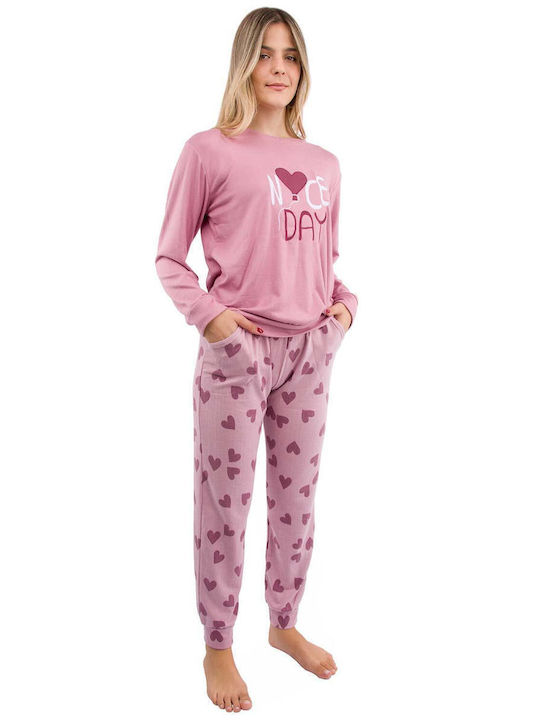 Pijamangel Winter Damen Pyjama-Set Rotten Apple
