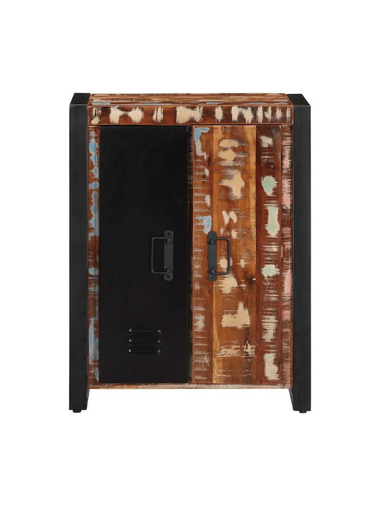 Sideboard made of Solid Wood Colorful 55x35x70cm