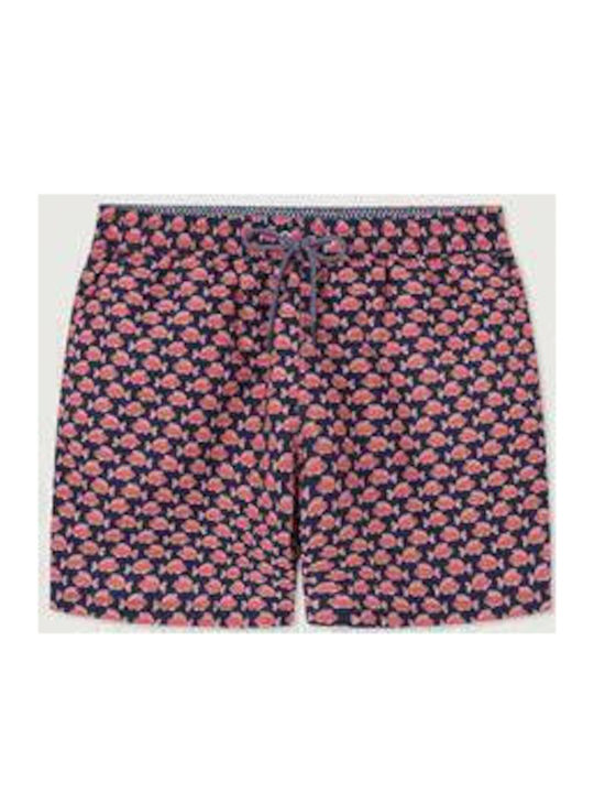 Men's Swimwear Shorts Red with Patterns