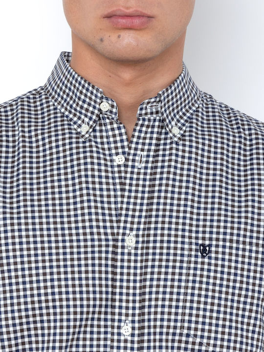 The Bostonians Long-sleeved Flannel Shirt Checked CAFE