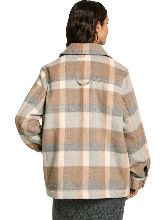 Cameron Γυναικείο Ecru White Overshirt Oversized