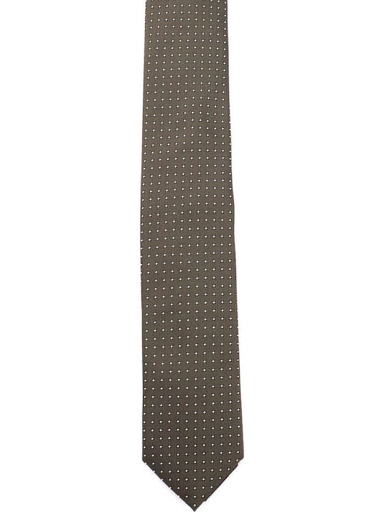 Boss Herren Krawatte Gedruckt in Khaki Farbe