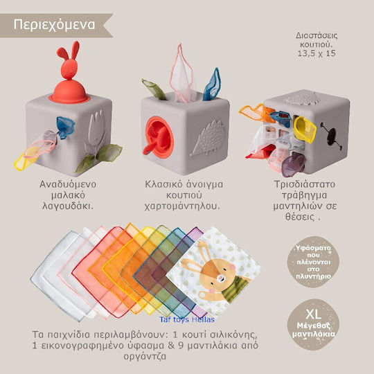 Taf Toys Sensorisch Pop Up Tissue Box für 12+ Monate