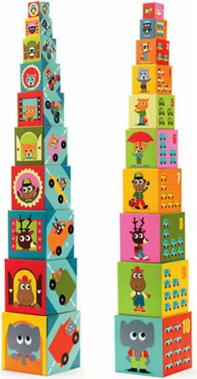 Djeco Stacking Toy Cubes Early Years for 12++ Months