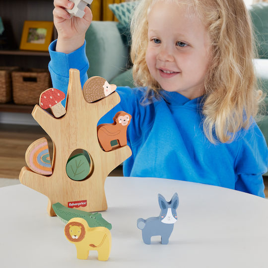 Fisher Price Stacking Toy Balance Tree made of Wood for 18++ Months