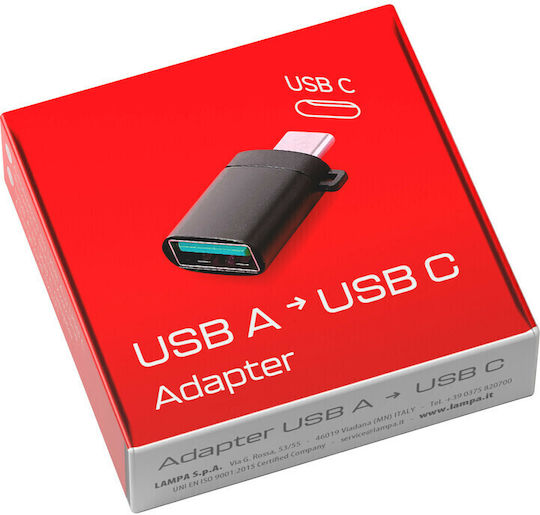 Lampa Μετατροπέας USB-A male σε USB-C female 1τμχ L3869.6