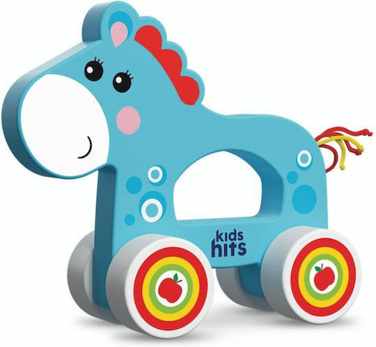 Kids Hits Push Along Άλογο από Ξύλο για 12+ Μηνών