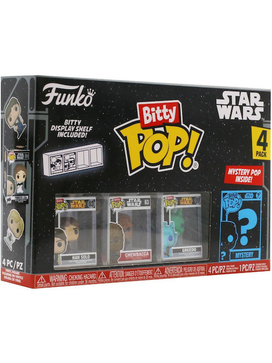 Funko Bitty Pop! Movies: Han Solo, Chewbacca, Greedo & Chase Chase 4τμχ