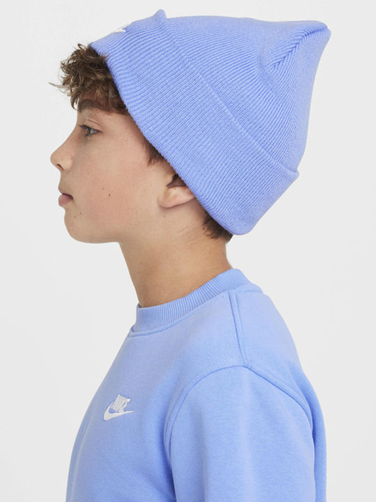 Peak Kids Beanie Knitted Light Blue