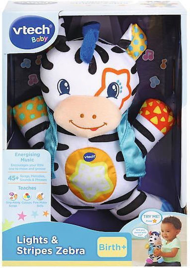 Боева плюшена играчка Vtech Zebra за легло - интерактивен универсален маскот