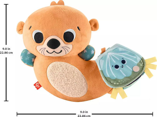 Fisher Price 2 in 1 Rockin Tummy Time Otter Animal Fabric For Newborns
