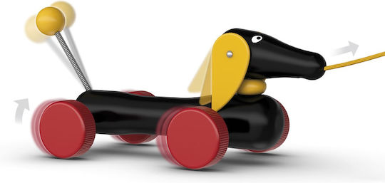 Brio Toys Συρόμενο Παιχνίδι Pull Along Dachshund από Ξύλο για 12+ Μηνών
