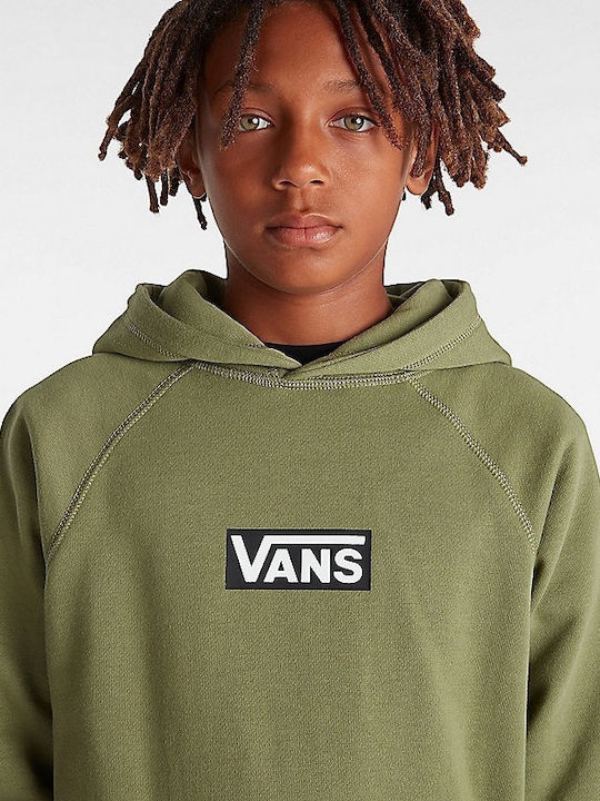 Kids Sweatshirt with Hood and Pockets Olive  Fleece Hoodie
