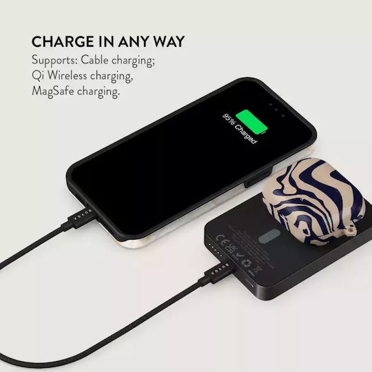 Burga MagSafe Power Bank 5000mAh 7.5W with USB-C Port Gunmetal - Vigilant
