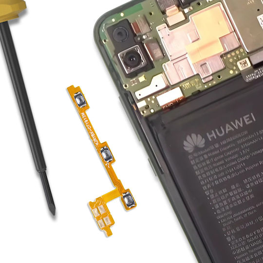 Капаче за бутон за захранване и сила на звука Clappio Honor 8x Черно