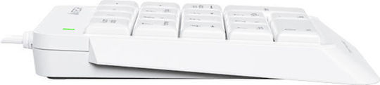 A4Tech FK13P Tastatură numerică Alb