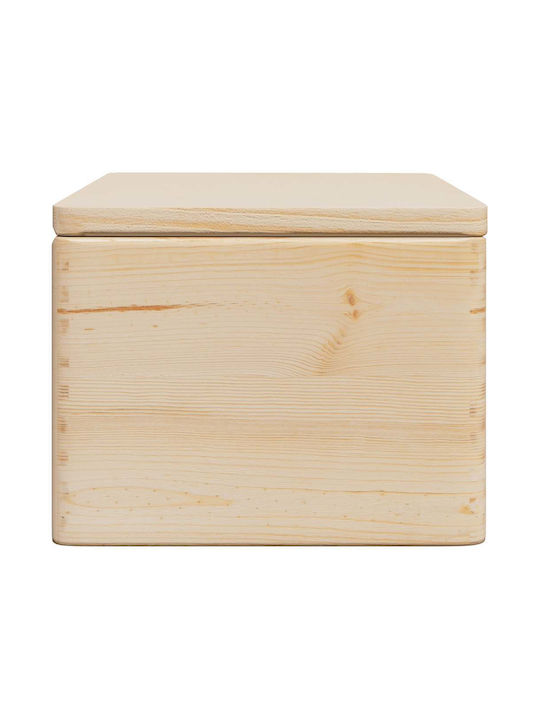 vidaXL Декоративна куфар Дърво Кафяв 40x30x23бр