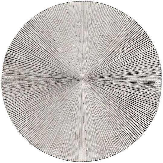 Disc Decorative Tray D30cm Silver Aluminum Diameter 30 Cm Height 0.5 Cm