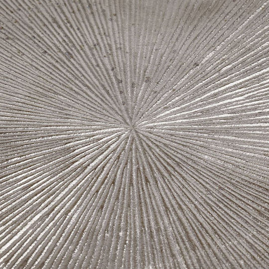 Disc Decorative Tray D30cm Silver Aluminum Diameter 30 Cm Height 0.5 Cm